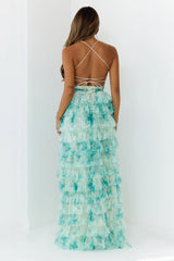 Elegant Whisper Maxi Dress Green