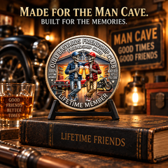 Old Bastards Friendship Club 2026 – Double-Sided Friendship Commemorative Coin, Funny Lifetime Keepsake Gift for Best Friends & Old Buddies